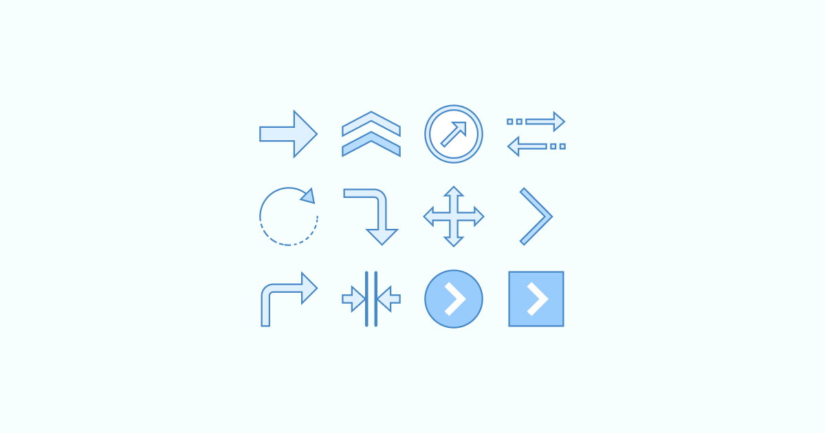 arrow clipart icons