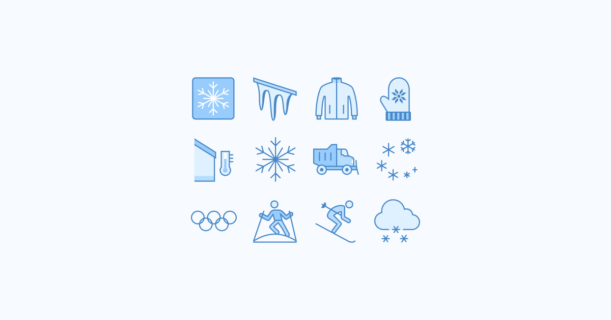 winter clipart icons