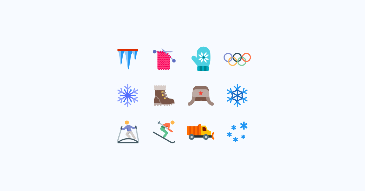 winter clipart icons