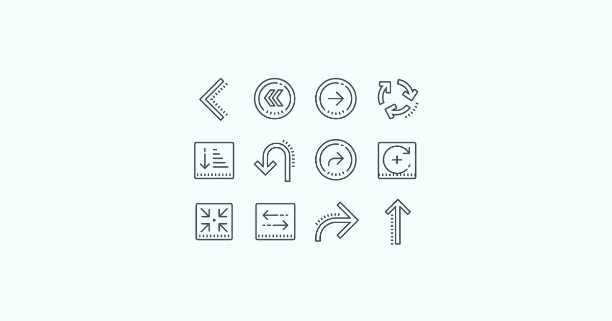 arrow clipart icons