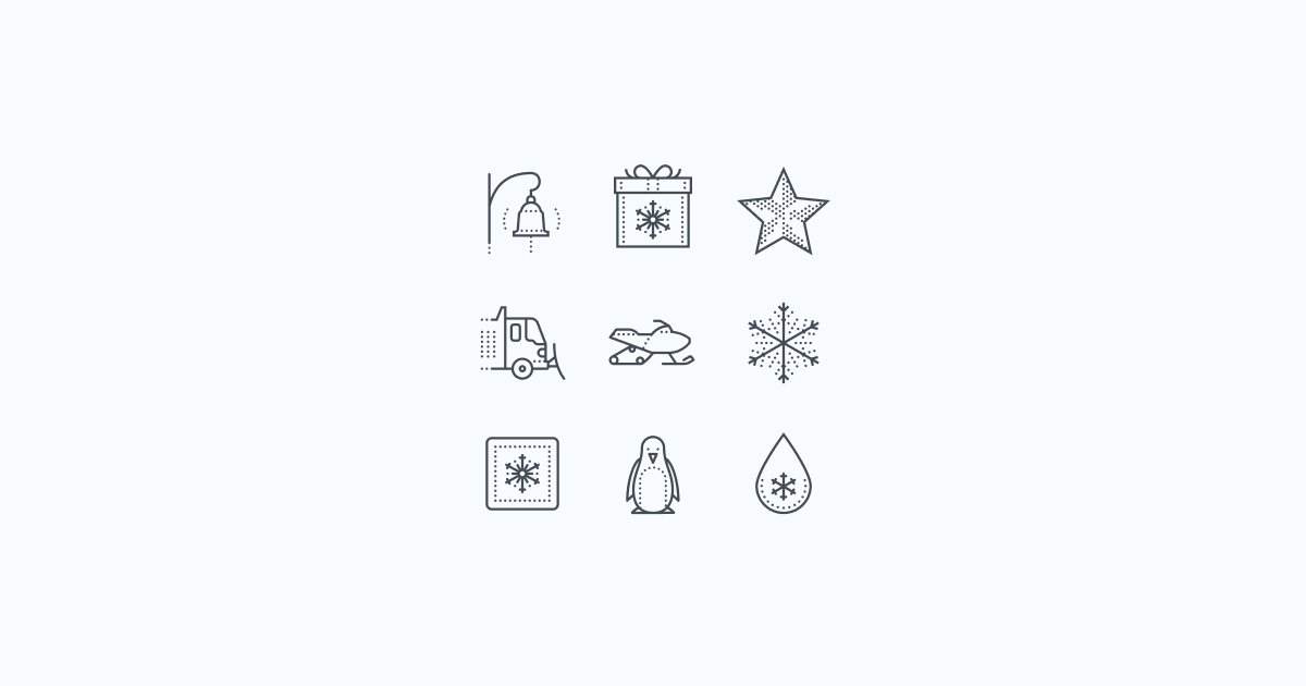 winter clipart icons