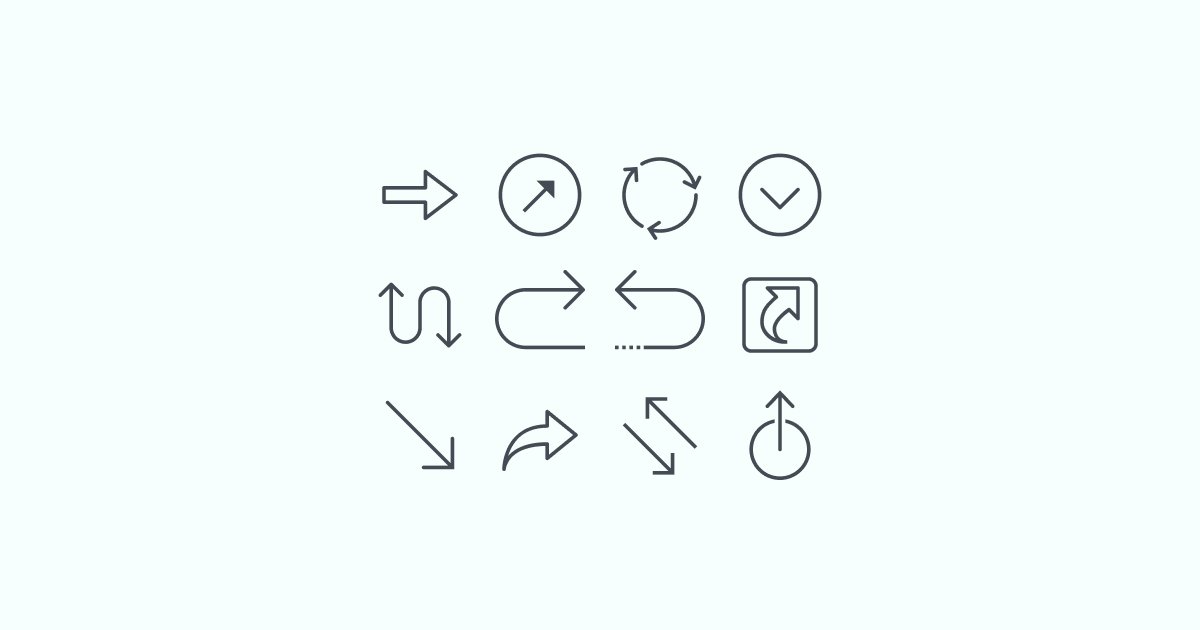 arrow clipart icons