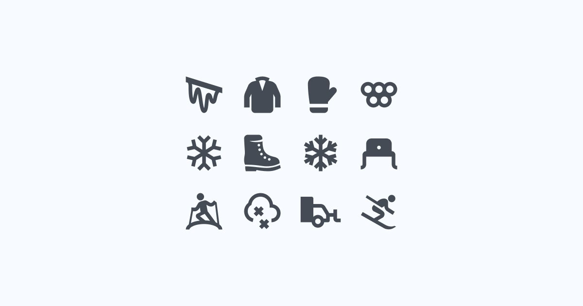 winter clipart icons