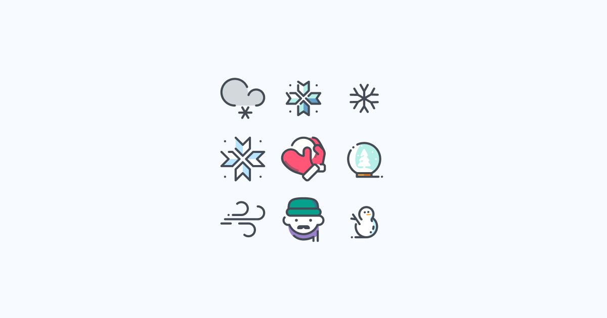 winter clipart icons