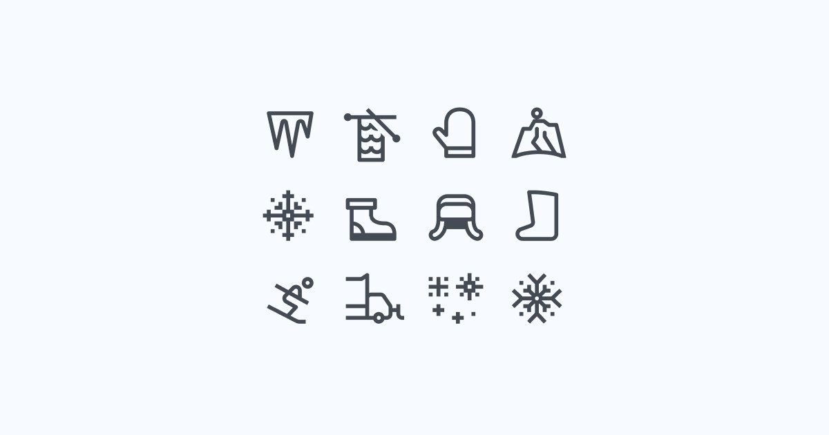 winter clipart icons