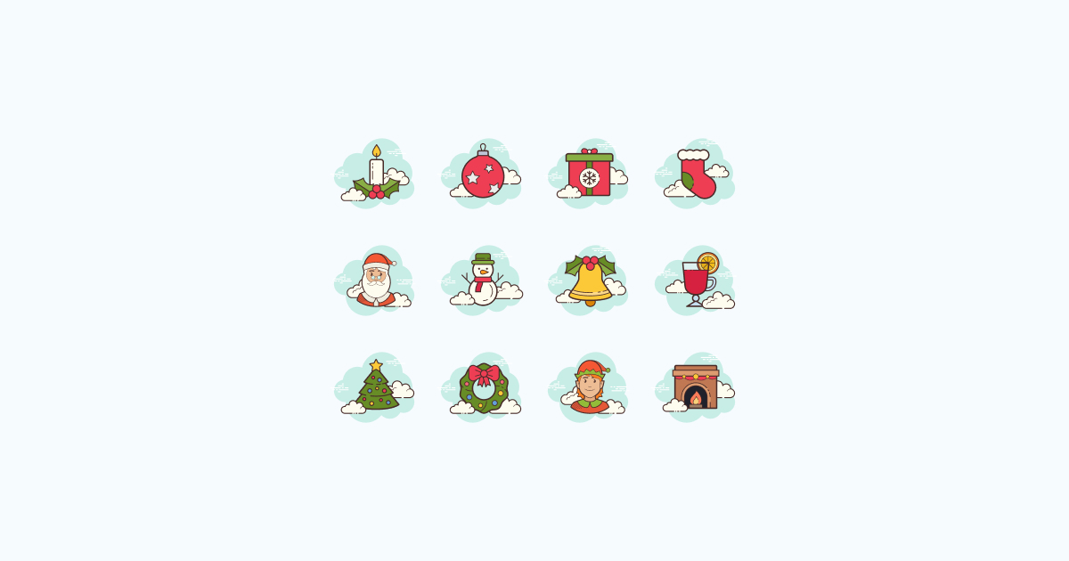 christmas clipart icons