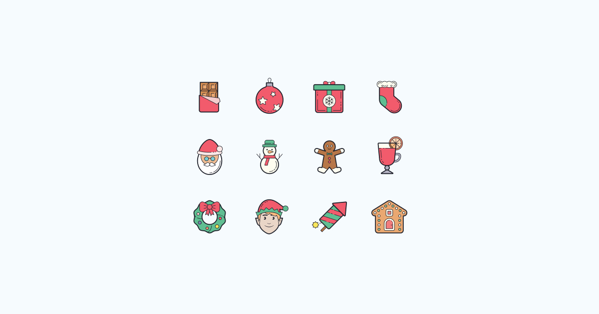 christmas clipart icons