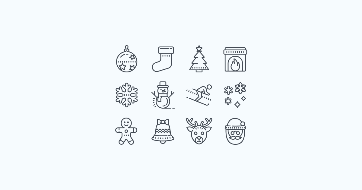 christmas clipart icons