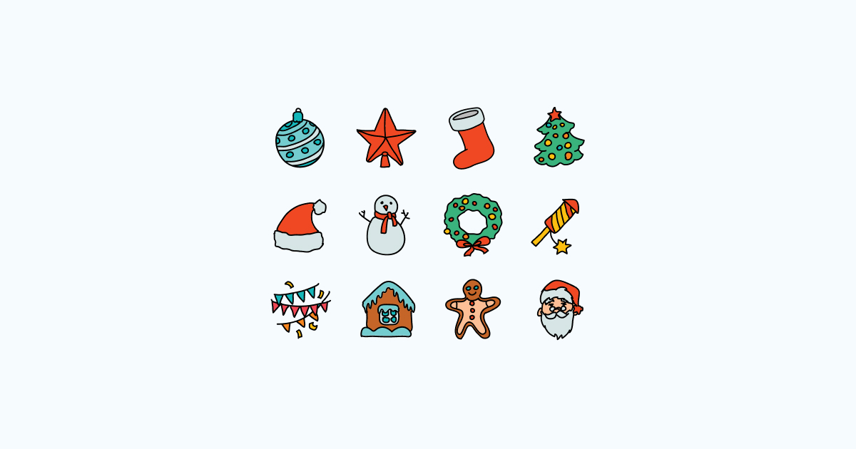 christmas clipart icons