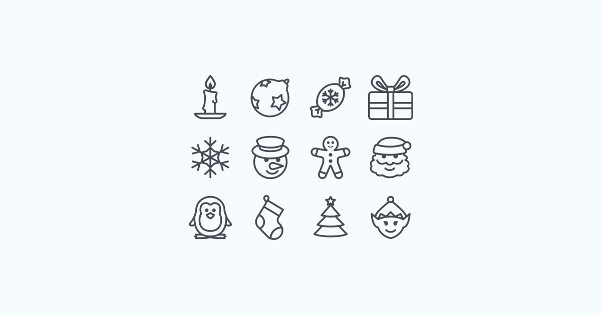 christmas clipart icons