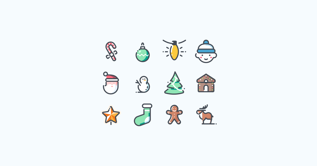 christmas clipart icons