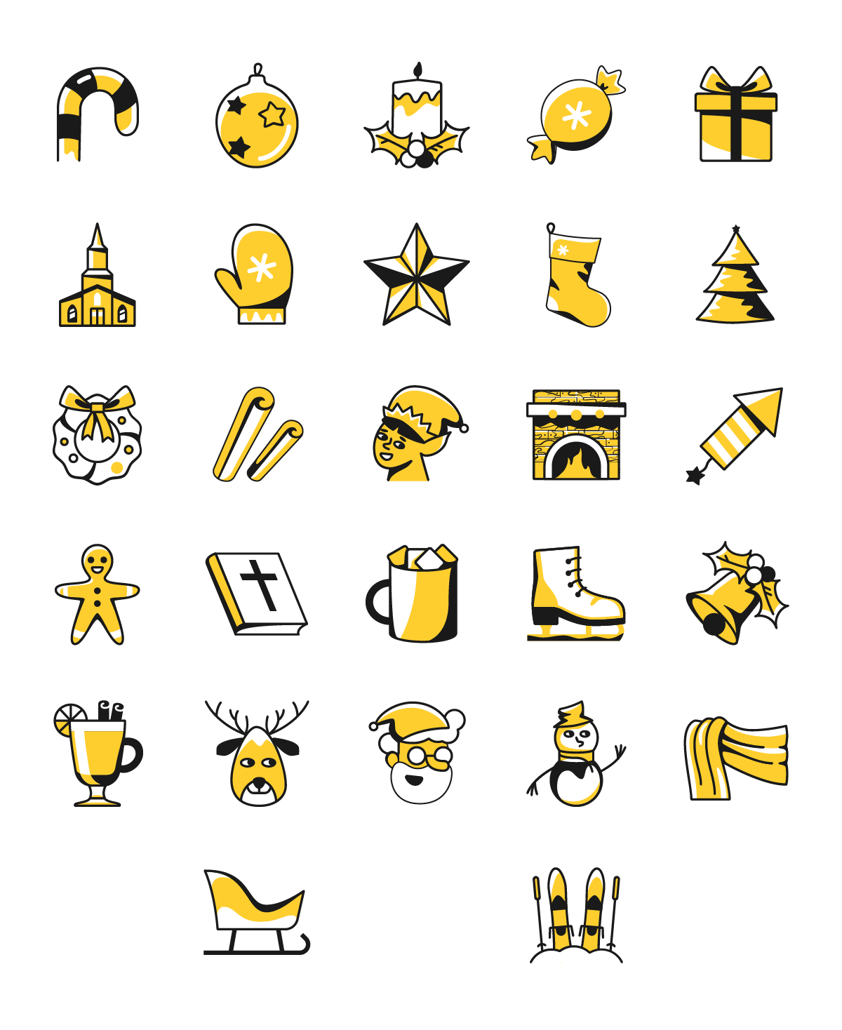 taxi icons christmas freebie