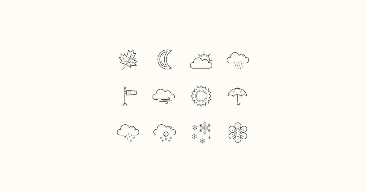 seasons clipart icons