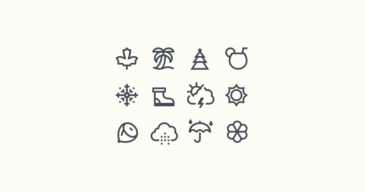 seasons clipart icons